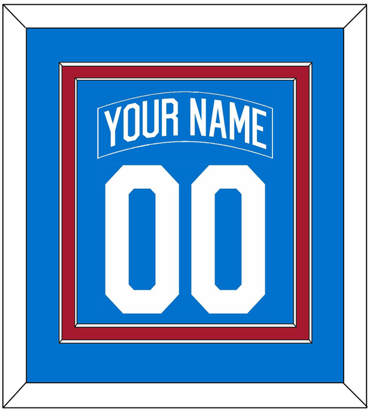 New York Nameplate & Number (Back) Combined - Centennial Blue - Signature Tier 2