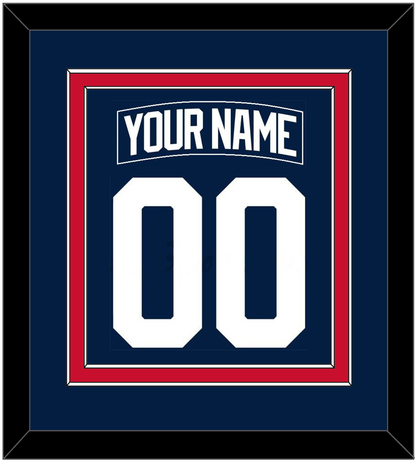 New York Nameplate & Number (Back) Combined - Alternate Blue - Signature Tier 2