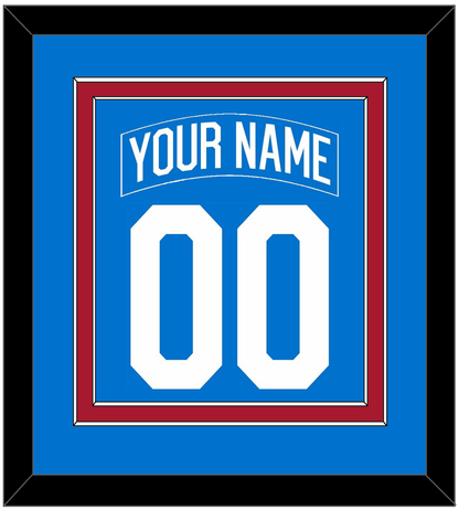 New York Nameplate & Number (Back) Combined - Centennial Blue - Signature Tier 2