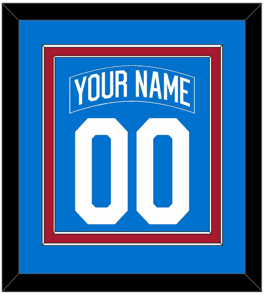 New York Nameplate & Number (Back) Combined - Centennial Blue - Signature Tier 2