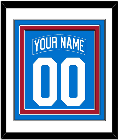New York Nameplate & Number (Back) Combined - Centennial Blue - Premier Tier 1