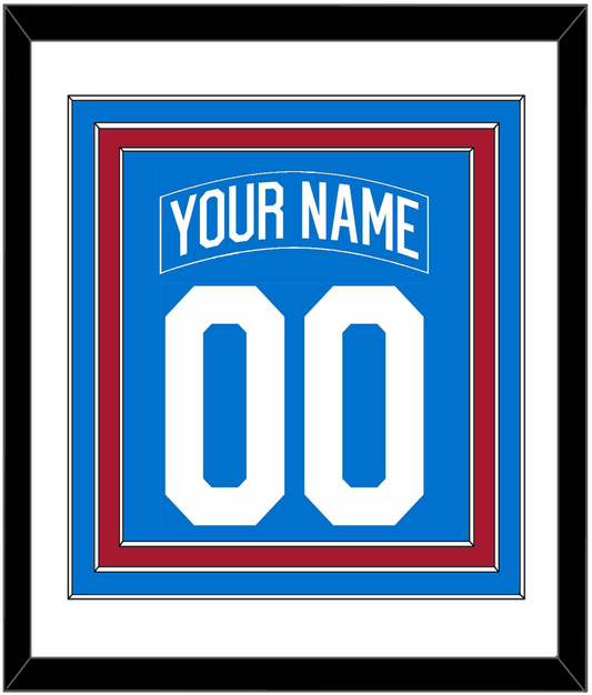 New York Nameplate & Number (Back) Combined - Centennial Blue - Premier Tier 1