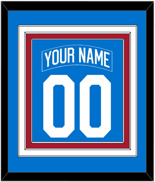 New York Nameplate & Number (Back) Combined - Centennial Blue - Premier Tier 2