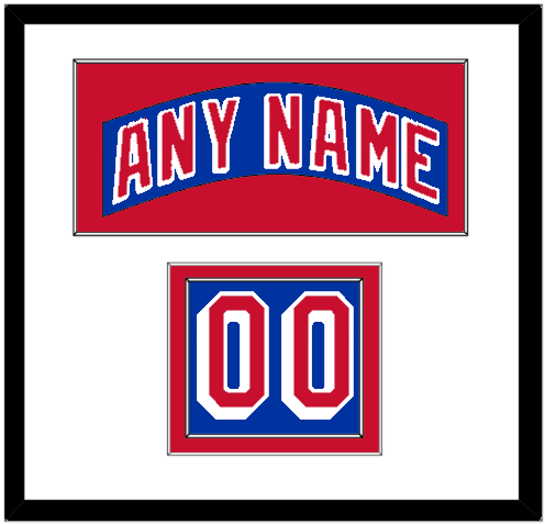 New York Nameplate & Number (Shoulder) - Road Blue (1990-2004) - Signature Tier 1