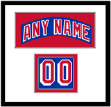 New York Nameplate & Number (Shoulder) - Road Blue (1990-2004) - Double Mat 1