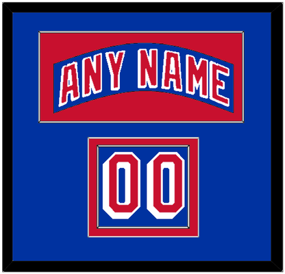New York Nameplate & Number (Shoulder) - Road Blue (1990-2004) - Signature Tier 2
