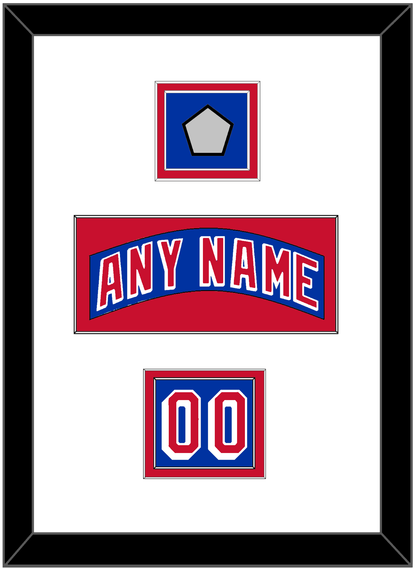New York Nameplate, Number (Shoulder) & 1994 Stanley Cup Finals Patch - Road Blue (1990-2004) - Signature Tier 1