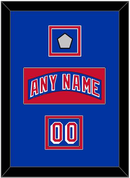 New York Nameplate, Number (Shoulder) & 1994 Stanley Cup Finals Patch - Road Blue (1990-2004) - Signature Tier 2