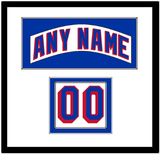 New York Nameplate & Number (Shoulder) - Home White (1990-2004) - Double Mat 2