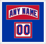 New York Nameplate & Number (Shoulder) - Home White (1990-2004) - Double Mat 1