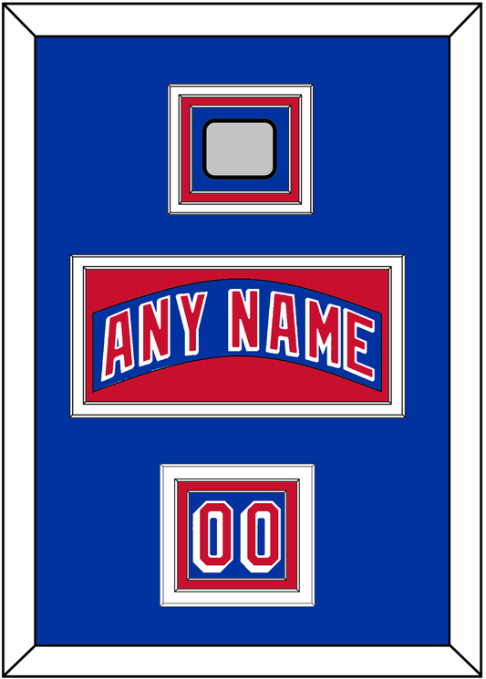New York Nameplate, Number (Shoulder) & 1994 Stanley Cup Finals Patch - Road Blue (1990-2004) - Premier Tier 2