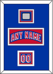 New York Nameplate, Number (Shoulder) & 1994 Stanley Cup Finals Patch - Road Blue (1990-2004) - Triple Mat 2