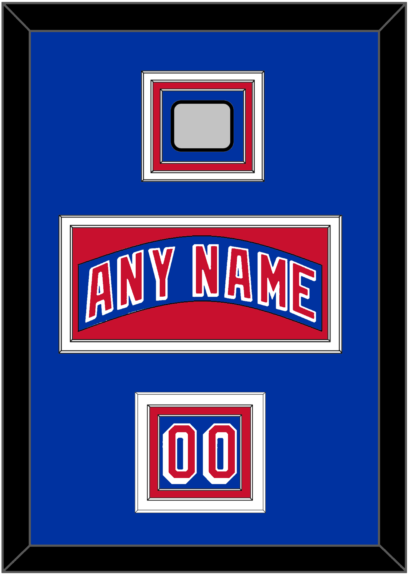 New York Nameplate, Number (Shoulder) & 1994 Stanley Cup Finals Patch - Road Blue (1990-2004) - Premier Tier 2
