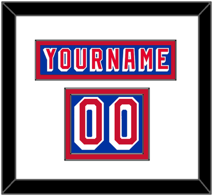 New York Nameplate & Number (Shoulder) - Road Blue (1978-1990) - Signature Tier 1