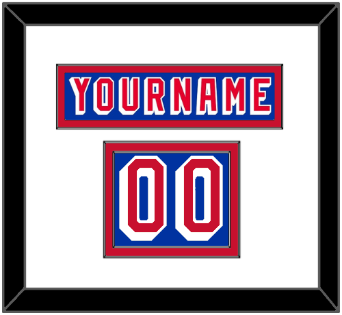 New York Nameplate & Number (Shoulder) - Road Blue (1978-1990) - Signature Tier 1