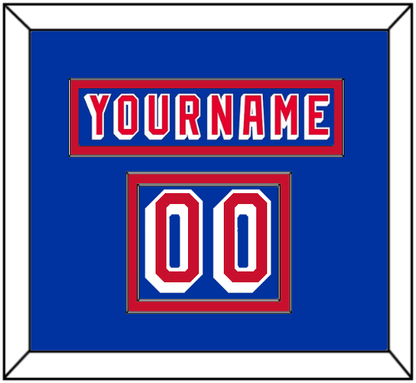 New York Nameplate & Number (Shoulder) - Road Blue (1978-1990) - Signature Tier 2