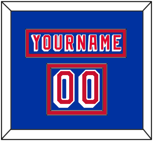 New York Nameplate & Number (Shoulder) - Road Blue (1978-1990) - Signature Tier 2