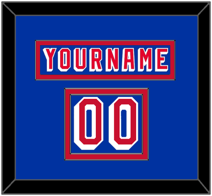 New York Nameplate & Number (Shoulder) - Road Blue (1978-1990) - Signature Tier 2