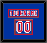New York Nameplate & Number (Shoulder) - Road Blue (1978-1990) - Double Mat 2