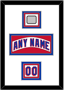 New York Nameplate, Number (Shoulder) & 1994 Stanley Cup Finals Patch - Home White (1990-2004) - Triple Mat 2