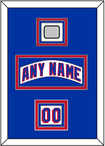 New York Nameplate, Number (Shoulder) & 1994 Stanley Cup Finals Patch - Home White (1990-2004) - Triple Mat 3