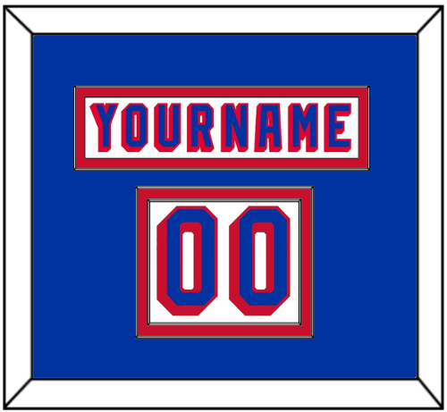 New York Nameplate & Number (Shoulder) - Home White (1978-1990) - Signature Tier 2