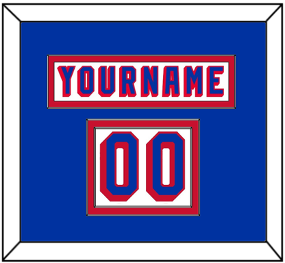 New York Nameplate & Number (Shoulder) - Home White (1978-1990) - Signature Tier 2