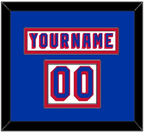 New York Nameplate & Number (Shoulder) - Home White (1978-1990) - Signature Tier 2