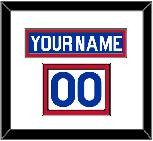 New York Nameplate & Number (Shoulder) - Road Blue (1977-1978) - Signature Tier 1