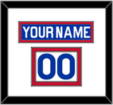 New York Nameplate & Number (Shoulder) - Road Blue (1977-1978) - Double Mat 1