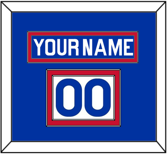 New York Nameplate & Number (Shoulder) - Road Blue (1977-1978) - Signature Tier 2