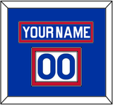 New York Nameplate & Number (Shoulder) - Road Blue (1977-1978) - Double Mat 2