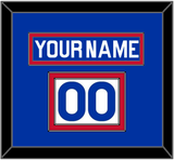New York Nameplate & Number (Shoulder) - Road Blue (1977-1978) - Double Mat 2