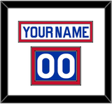 New York Nameplate & Number (Shoulder) - Home White (1976-1978) - Double Mat 1