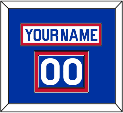 New York Nameplate & Number (Shoulder) - Home White (1976-1978) - Signature Tier 2
