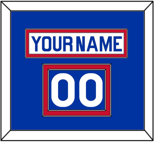New York Nameplate & Number (Shoulder) - Home White (1976-1978) - Signature Tier 2