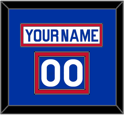 New York Nameplate & Number (Shoulder) - Home White (1976-1978) - Signature Tier 2
