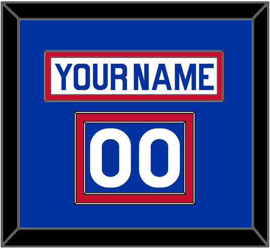 New York Nameplate & Number (Shoulder) - Home White (1976-1978) - Signature Tier 2