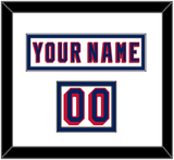 New York Nameplate & Number (Shoulder) - Home White (1970-1976) - Double Mat 1