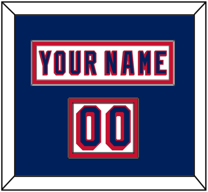 New York Nameplate & Number (Shoulder) - Home White (1970-1976) - Signature Tier 2