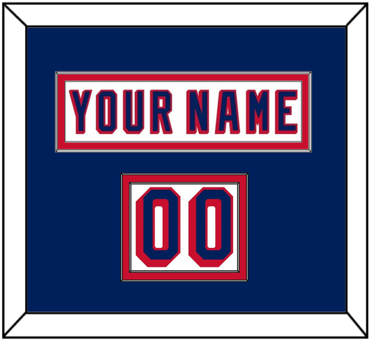 New York Nameplate & Number (Shoulder) - Home White (1970-1976) - Signature Tier 2