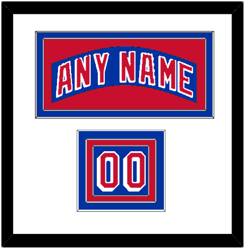New York Nameplate & Number (Shoulder) - Home Blue (2004-2017) - Premier Tier 1