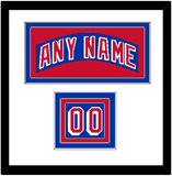 New York Nameplate & Number (Shoulder) - Road Blue (1990-2004) - Triple Mat 1
