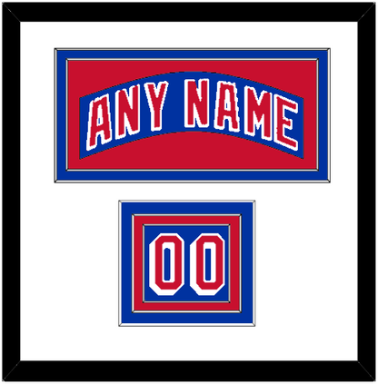 New York Nameplate & Number (Shoulder) - Home Blue - Premier Tier 1