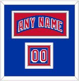 New York Nameplate & Number (Shoulder) - Road Blue (1990-2004) - Triple Mat 2