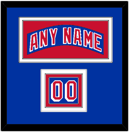 New York Nameplate & Number (Shoulder) - Road Blue (1990-2004) - Premier Tier 2