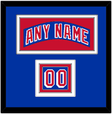 New York Nameplate & Number (Shoulder) - Home Blue - Triple Mat 2