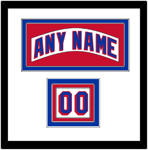 New York Nameplate & Number (Shoulder) - Road White - Premier Tier 1