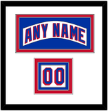 New York Nameplate & Number (Shoulder) - Road White (2004-2017) - Triple Mat 2