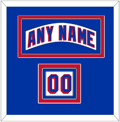 New York Nameplate & Number (Shoulder) - Road White - Premier Tier 3